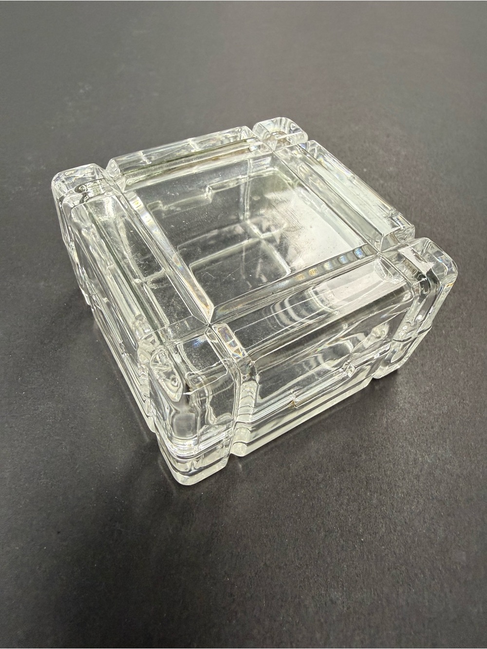 Clear Glass Square Trinket Dish